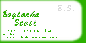 boglarka steil business card